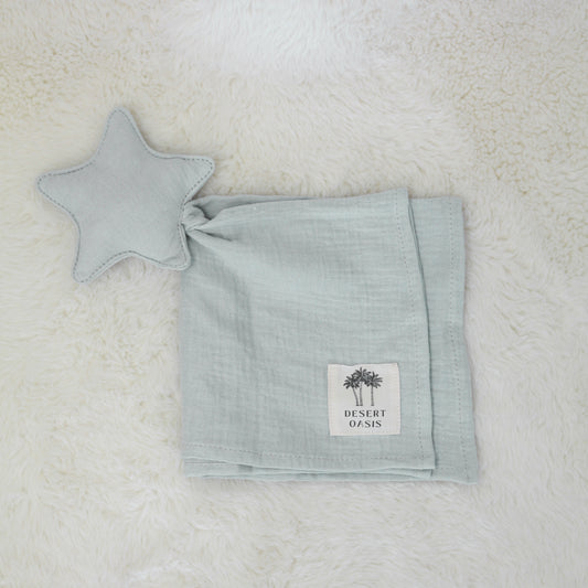 Star Comforter Pale Blue